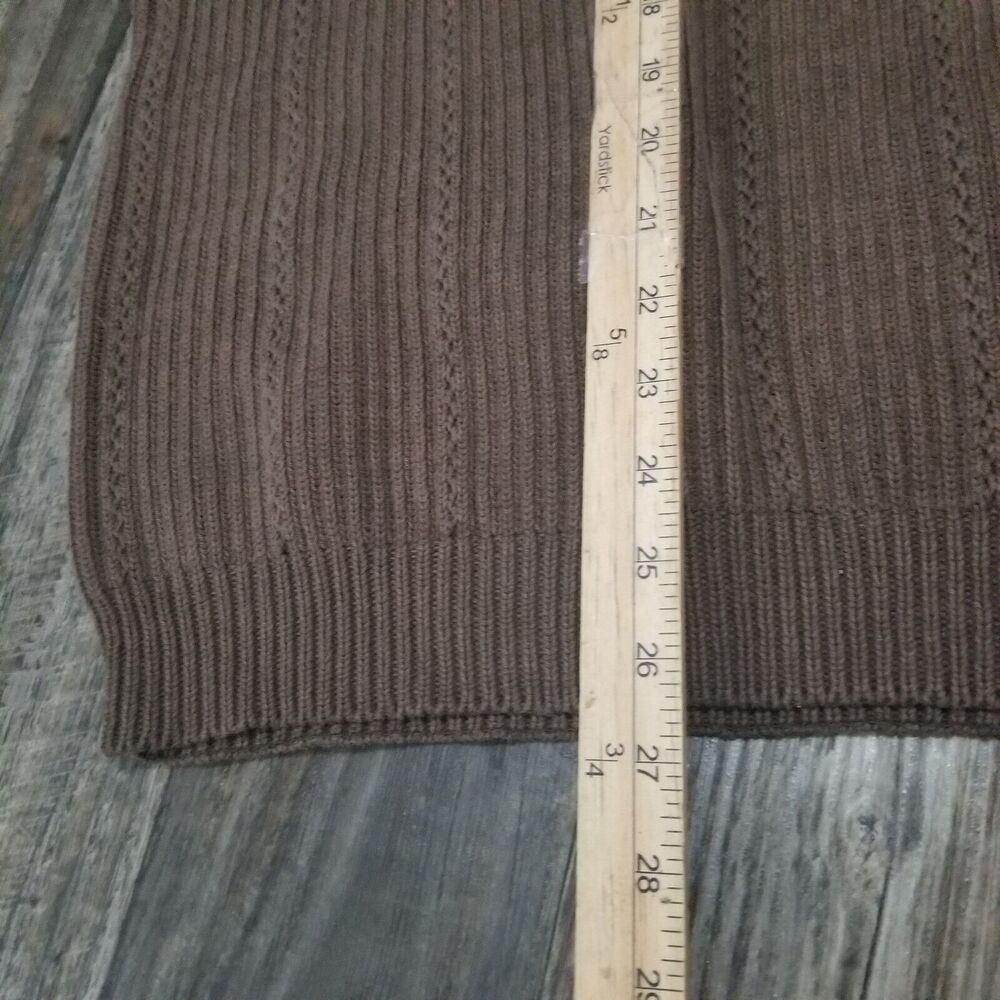 Vintage‎ Chaps Ralph Lauren Cable-Knit Brown USA Crewneck Sweater Men’s Size XXL - Picture 2 of 12